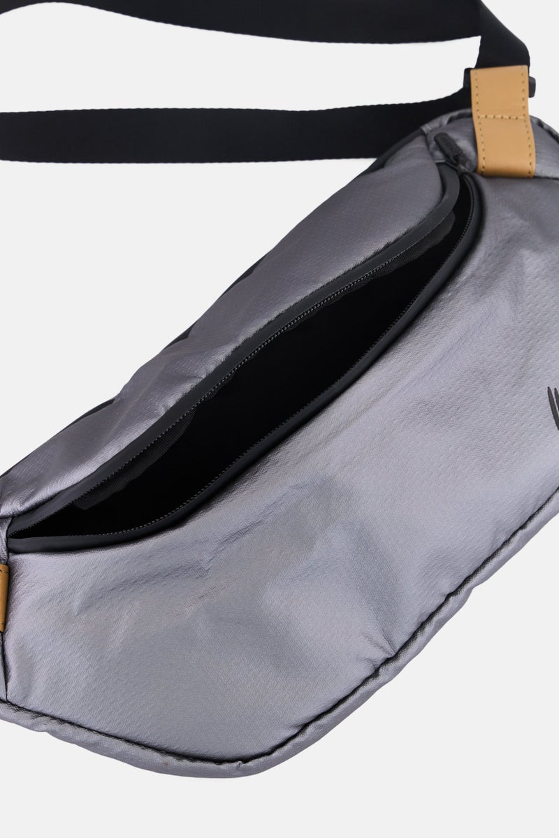 RBX Men Brand Logo Cross Body Bag 18 H x 37 L x 2 W cm, Grey  - Image 3