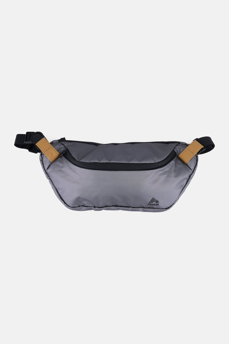 RBX Men Brand Logo Cross Body Bag 18 H x 37 L x 2 W cm, Grey  - Image 1