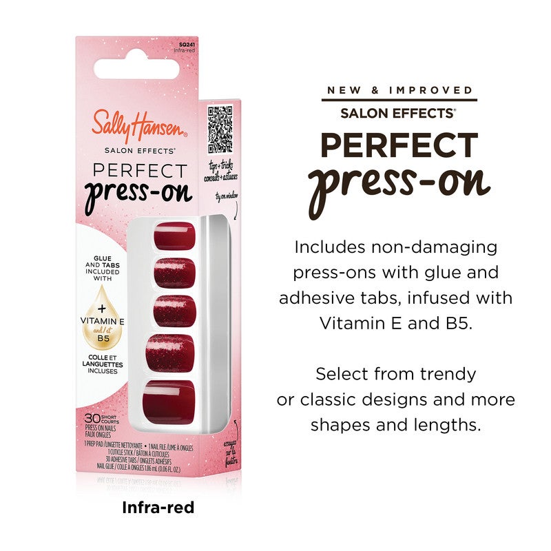 Sally Hansen Salon Effects Perfect Press-On Nails - 241 - Infra-Red - Image 2