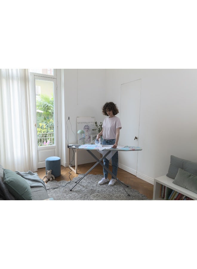 Vileda Ironing Board Star - Smooth and comfortable ironing,Two Layers, Non-Slip Feet- Blue ( 120 x 38 x 90 cm) - Image 4