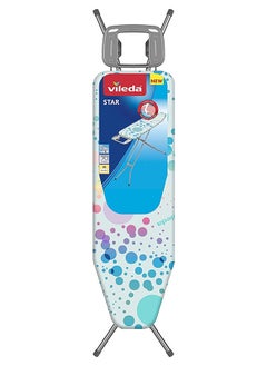 Vileda Vileda Ironing Board Star - Smooth and comfortable ironing,Two Layers, Non-Slip Feet- Blue ( 120 x 38 x 90 cm)  - Image 2