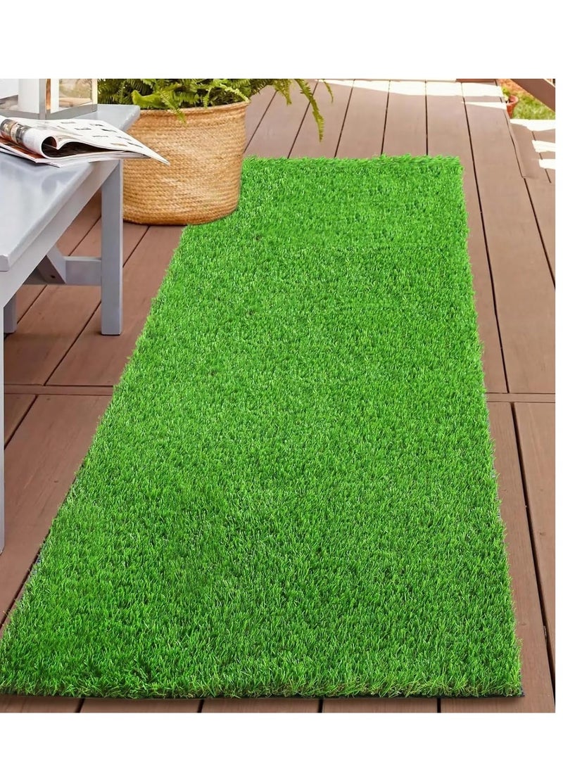 HOME TASTE Artificial Grass Carpet for Indoor & Outdoor Decoration | 2 x 1 Meter to 2 X 6 Meter Soft Turf Mat for Balcony, Garden, Living Room, Patio, and Home Décor  - Image 1