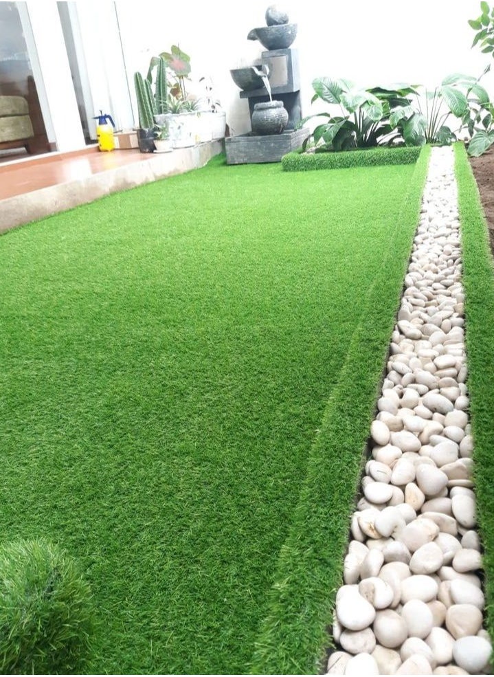 HOME TASTE Artificial Grass Carpet for Indoor & Outdoor Decoration | 2 x 1 Meter to 2 X 6 Meter Soft Turf Mat for Balcony, Garden, Living Room, Patio, and Home Décor  - Image 4