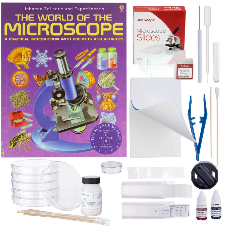 AmScope AmScope  Compound Microscope Accessory and Book Kit Preparation and Culturing  AKMSP02  - Image 1