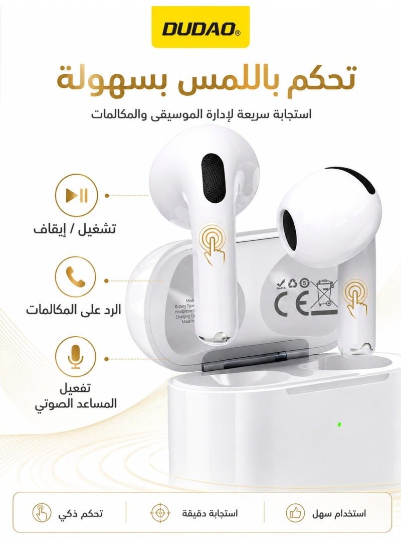 DUDAO U6S Bluetooth Earphones, True Wireless Earbuds, Hi-Fi Sound, Bluetooth 5.3, 50 Hours Battery Life, Ultra-Light 4g - Image 2