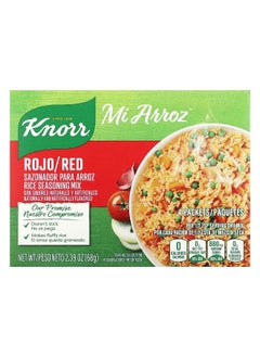 Knorr Knorr, Mi Arroz, Rice Seasoning Mix, Red, 4 Packets, 2.39 oz (68 g)  - Image 1