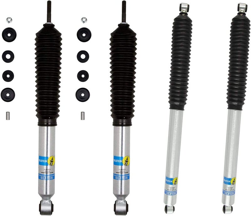 Bilstein TrendsAuto Set of 5100 Front & Rear Monotube Shocks fits 2017 2024 F250 F350 Super Duty 4WD with 2-2.5” Front Lift & 0-1” Rear Lift - Improves Ride Quality & Handling - Image 1