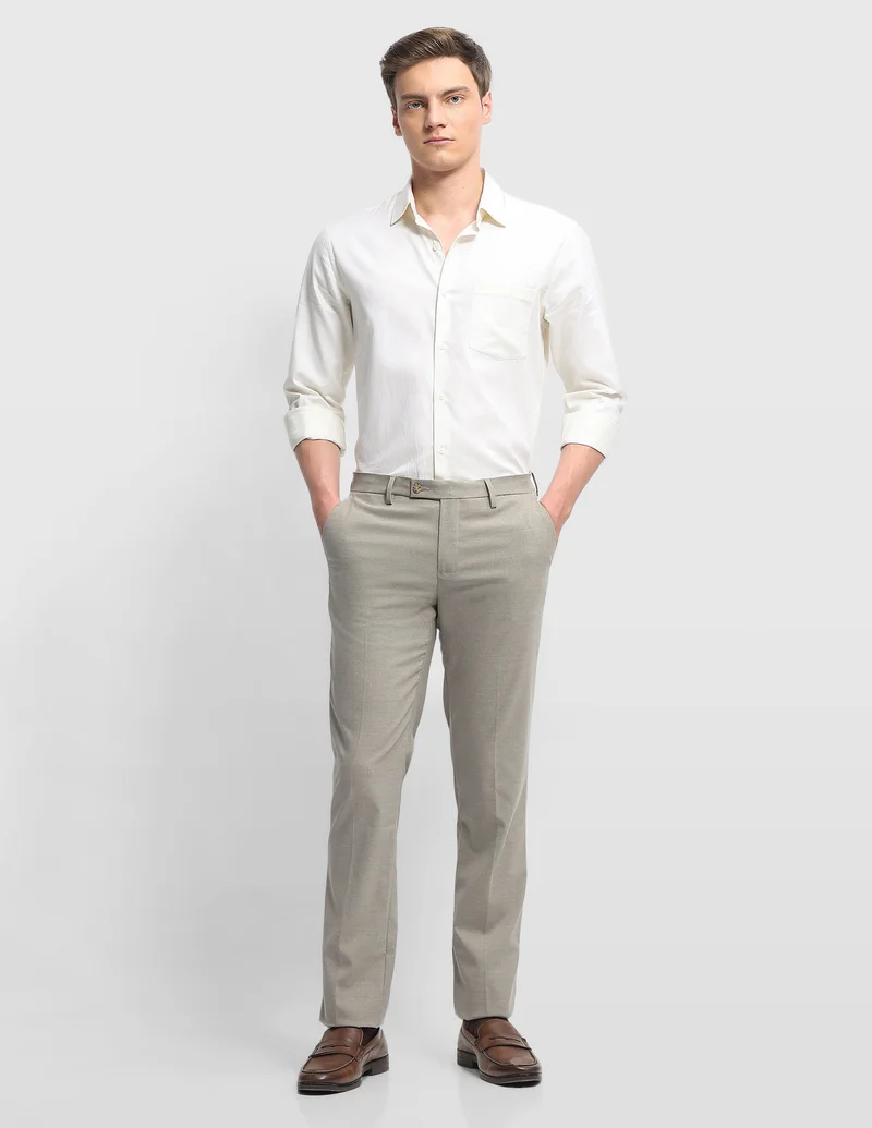 Heathered Hudson Tailored Fit Trousers