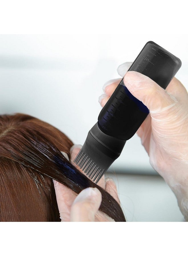 ايلان زجاجة مشط زيت الشعر من إيلان، 4 قطع، أداة توزيع زيت فروة الرأس والشعر، 6 أونصة (وردي، بنفسجي، أبيض، أسود) - Image 5