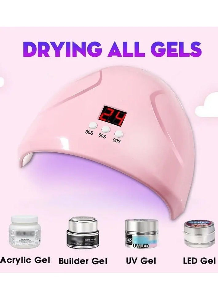 ORiTi UV LED Nail Lamp, Nail Polish Dryer, Acrylic Gel Curing Light, Manicure Timer, Nail Art Tools Accessories  - Image 2