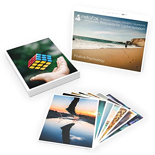 metaFox - 52 Inspirational Cards, Positive Affirmations Cards & Motivational Postcards, Picture Cards For Coaching & Therapy, Mindfulness Cards, Coaching Cards With Joyful Motives, Positive Psychology - Image 1