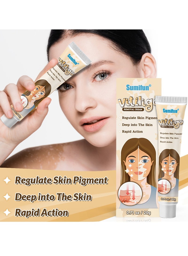 Sumifun Supwell Vitiligo Cream, Vitiligo Treatment for Skin Vitiligo, Vitiligo Care Cream for Reduce White Spots and Improve Skin Pigmentation - Image 5