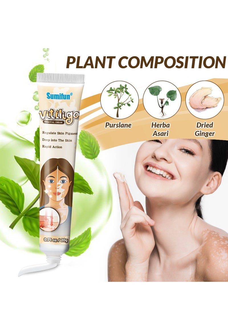 Sumifun Supwell Vitiligo Cream, Vitiligo Treatment for Skin Vitiligo, Vitiligo Care Cream for Reduce White Spots and Improve Skin Pigmentation - Image 3