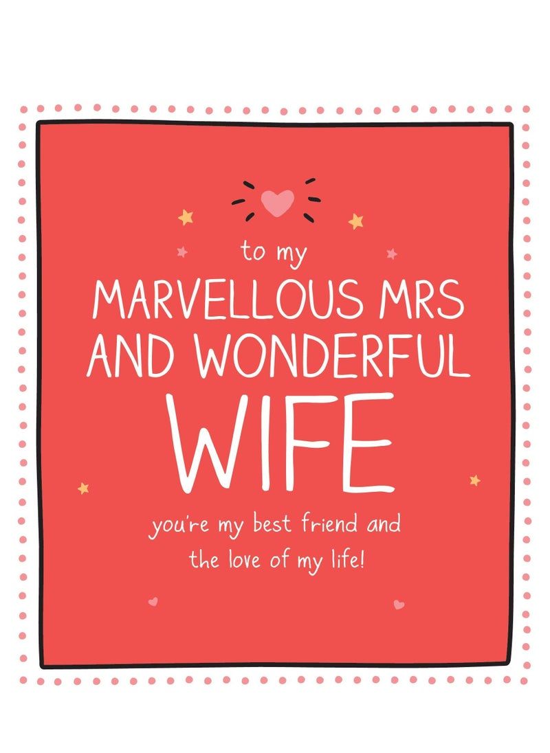 Pigment - Marvellous Mrs Wonderful Wife Greeting Card - Image 1