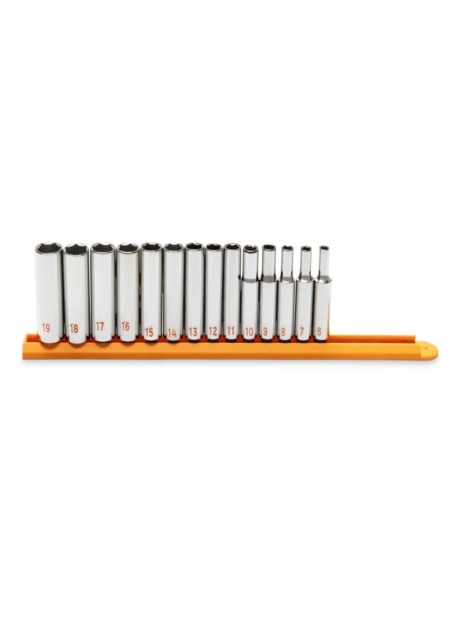 GEARWRENCH HIVIZ 14 Piece Deep Socket Set - 3/8in Drive | Metric | 6 Point | 80554H - Image 2