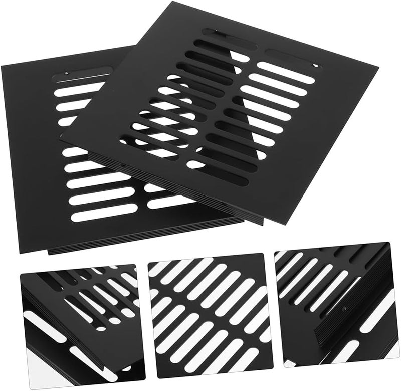 Aluminum Alloy Square Mesh Air Vent Grille Cover For Cabinet Shoe Wardrobe Kitchen - Image 3