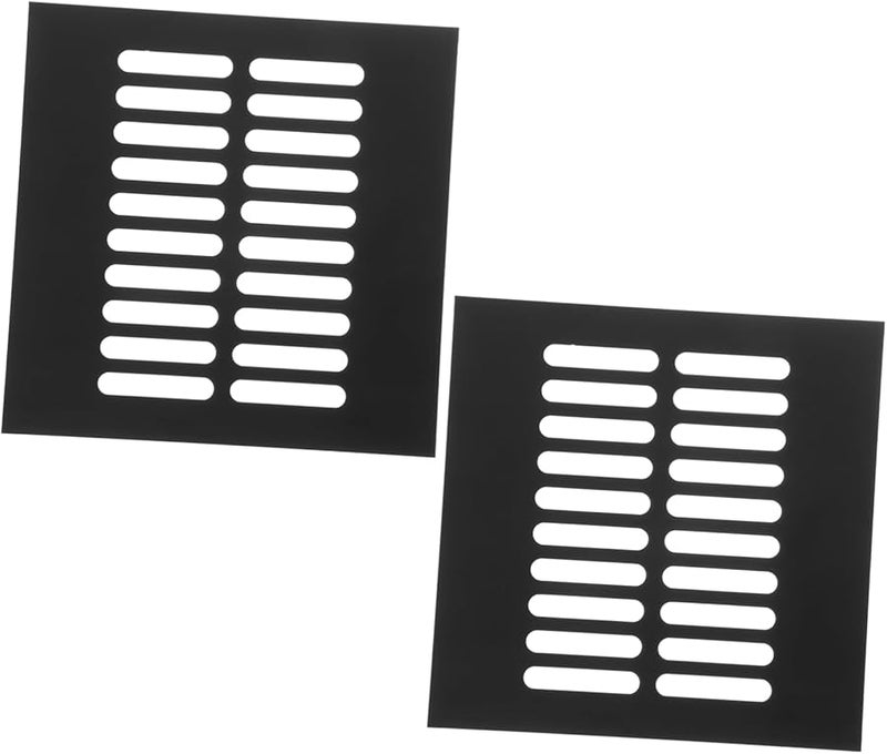 Aluminum Alloy Square Mesh Air Vent Grille Cover For Cabinet Shoe Wardrobe Kitchen - Image 1