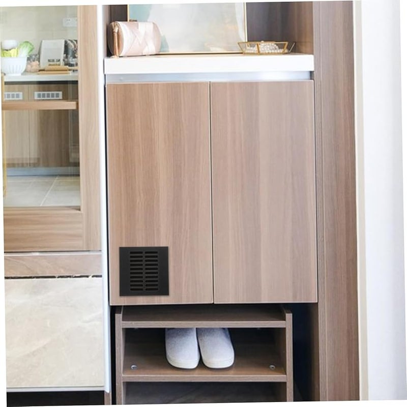 Aluminum Alloy Square Mesh Air Vent Grille Cover For Cabinet Shoe Wardrobe Kitchen - Image 4