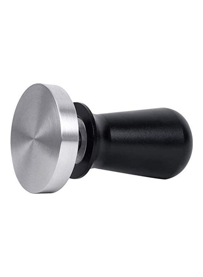 51mm Coffee Tamper with Spring Loaded Handle Silver/Black - Image 5