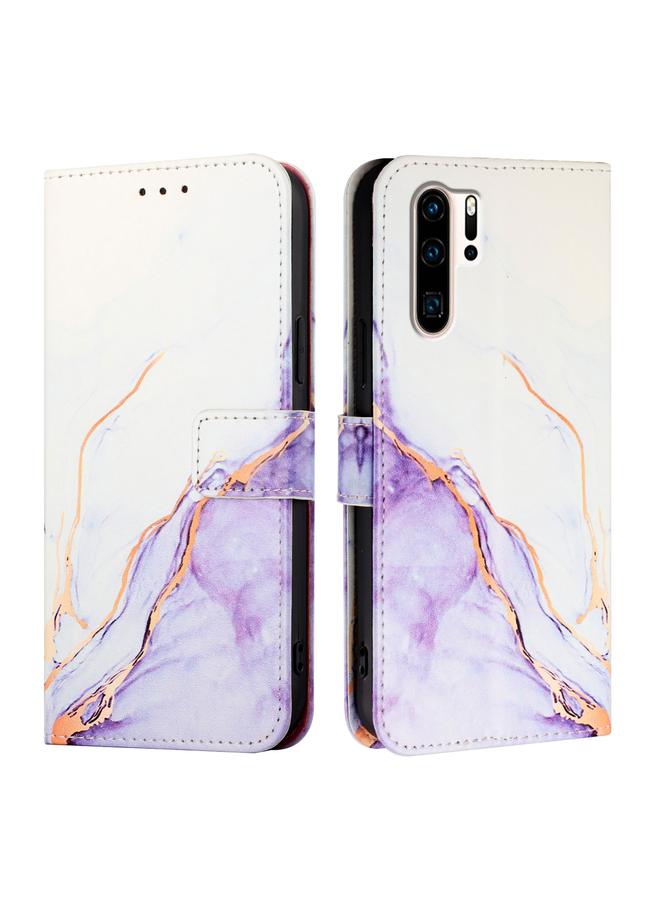 Zaboon Case For Huawei P30 Pro PT003 Marble Pattern Flip Leather Phone Case - Image 2