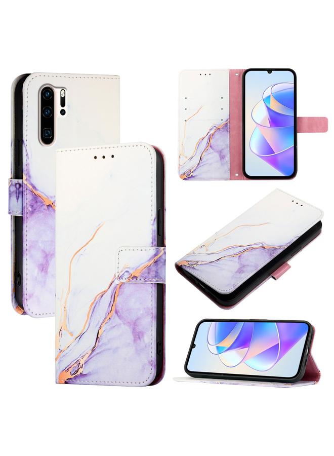Zaboon Case For Huawei P30 Pro PT003 Marble Pattern Flip Leather Phone Case - Image 1