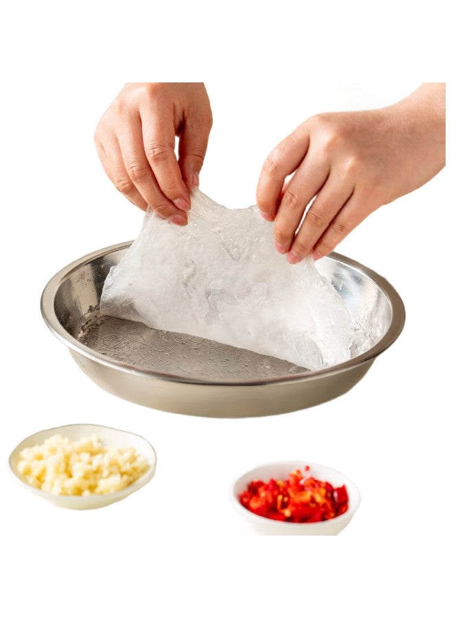 Onlycook 304 Stainless Steel Steamer Plate For Home Use, Suitable For Liangpi, Luoluo, Rice Noodles, And Flatbread, Round Steaming Tray - 28Cm - Image 1