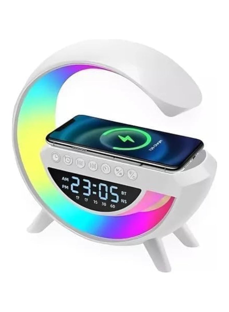 Table Lamp Lamp Rgb Smart Bluetooth Speaker Wireles Technology RGB Speaker Speaker Sound Box And Bluetooth Induction Charger Wireless Charging Night Light Ambient - Image 4