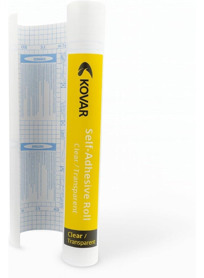 kovar Self Adhesive Transparent Film Roll- 45cmX10mtr - Image 1