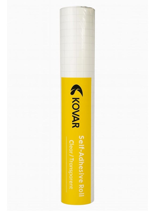 kovar Self Adhesive Transparent Film Roll- 45cmX10mtr - Image 2