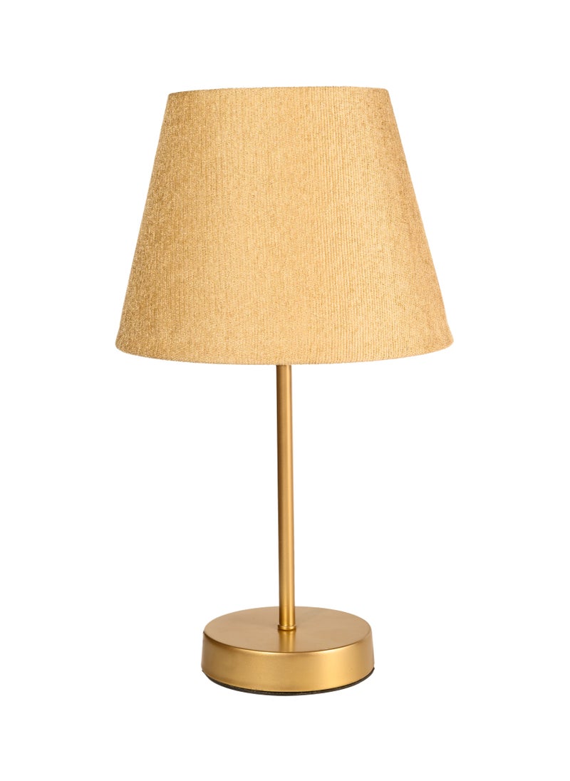 El Rawda Lighting - Distinctive And Elegant Table Lamp Shade With A Unique Fabric Shade And Golden Metal - Image 1