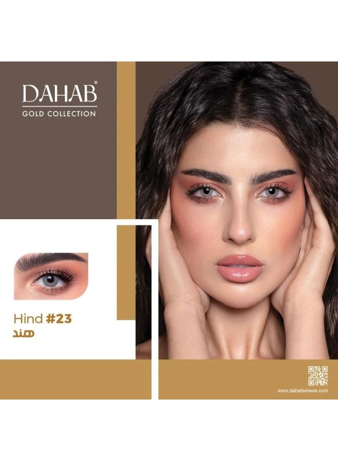 Dahab contact lenses, color (Hind) #23, for daily use - Image 2