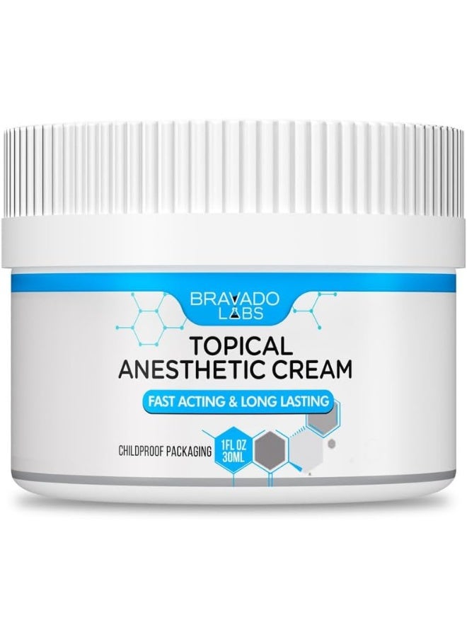 برافادو Labs 5% Lidocaine Topical Pain Treatment Numbing Cream - Image 2