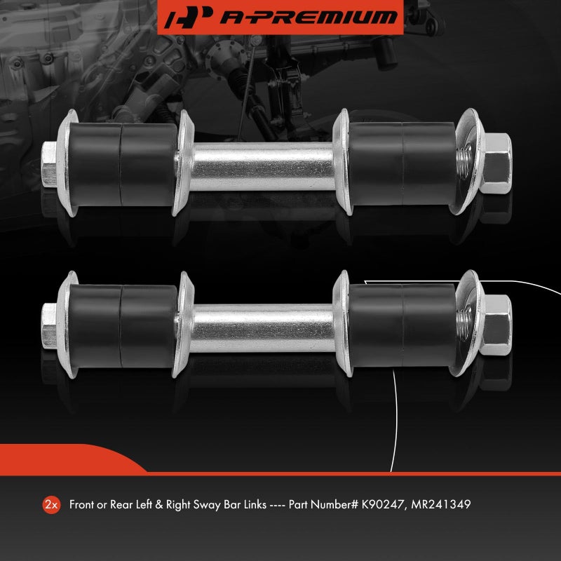 A-Premium مجموعة روابط مثبتة A-Premium 2 x أمامية أو خلفية متوافقة مع نيسان 240SX 1989-1998، 300ZX 1990-1996 و إنفينيتي J30، Q45 و ميتسوبيشي لانسر، ميراچ، ميراچ G4 - Image 2