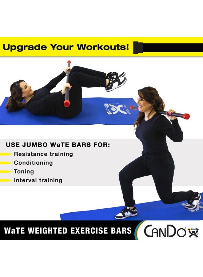 Cando (17.5lbs-7.875Kg) - Cando 10-1616 Exercise Wate Bar, 7.9kg Weight - Image 2