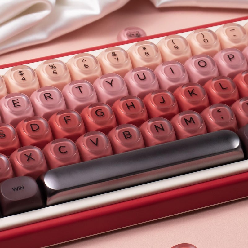 Sumgsn 132 Keys PBT Jelly Keycaps MOA Profile Red Keycaps Comaptible with Wooting Keyboard 61/64/87/104/108 Cherry Mx Switches Mechanical Keyboards - Image 2