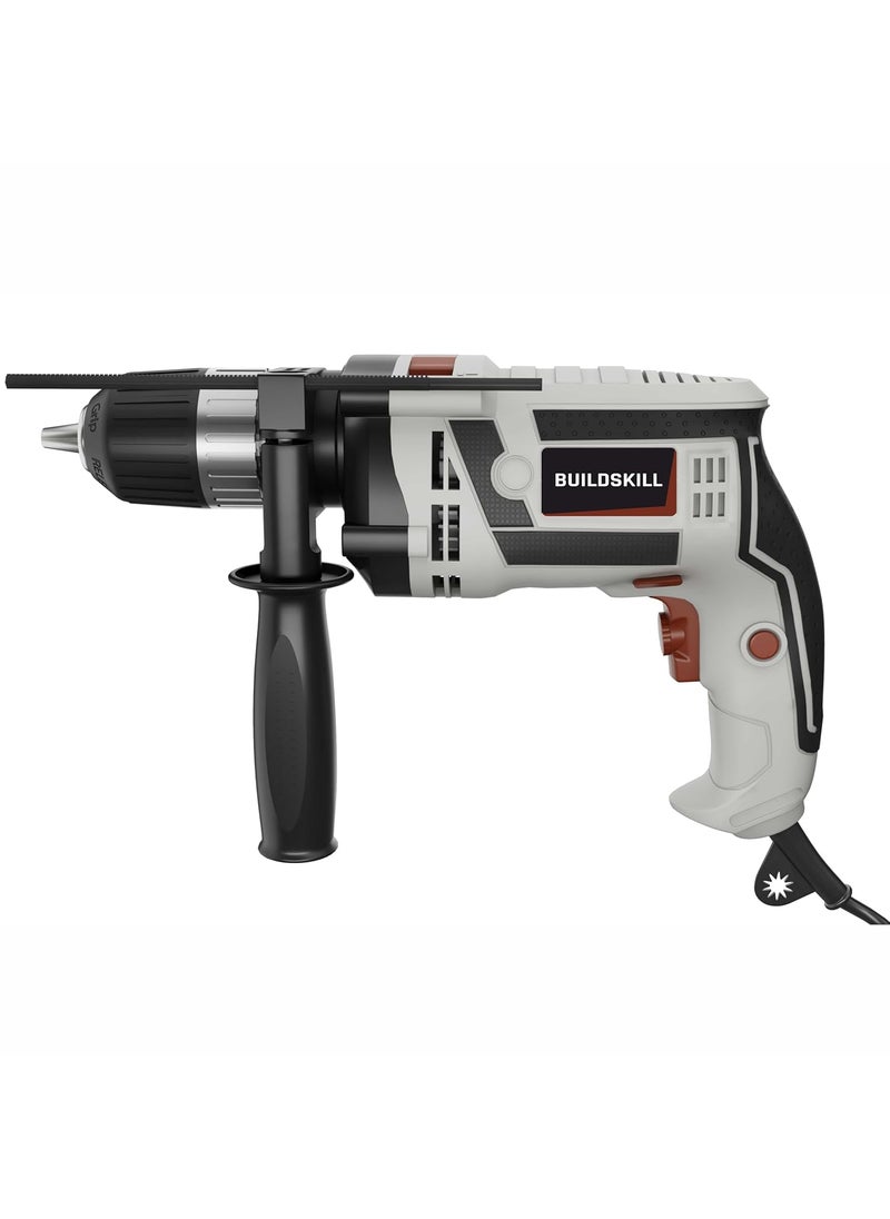BUILDSKILL BUILDSKILL 800W impact drilling machine for home use 13mm keyless chuck copper motor 3300 RPM variable speed forward reverse drill machine for wall drilling screwdriving impact drilling  - Image 1