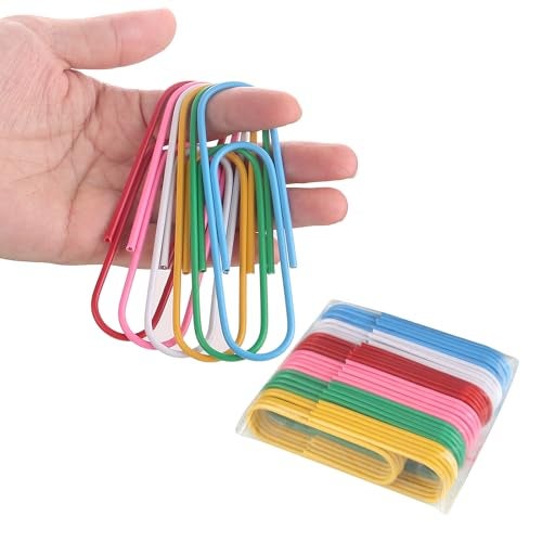 Harniruco Jumbo Paper Clips,4 Inch Paper Clips Large,30-Pack Paperclips for Paperwork Ideal for Home,School and Office Use,Colored Binder Clip - Image 1