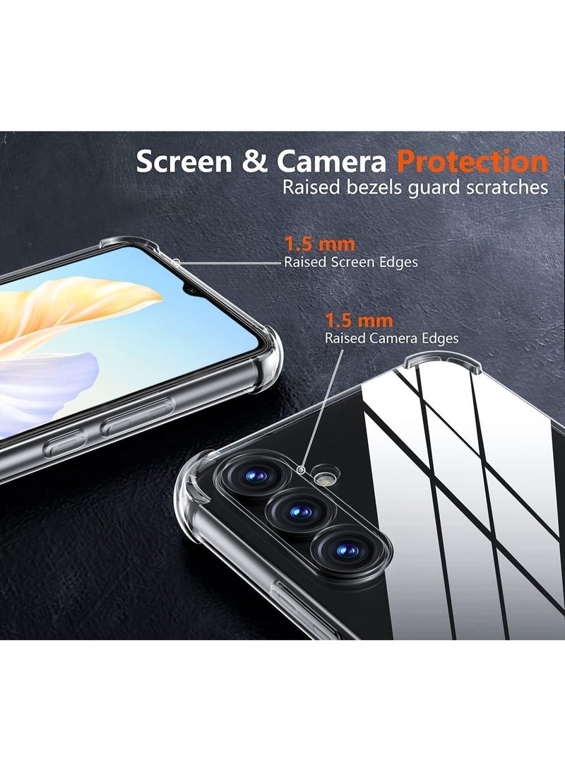 Samsung Galaxy A17 5G Clear Cover Case soft TPU Transparent Back Protective Case shock Absorbent Reinforced Corner for Samsung Galaxy A17 5G Clear - Image 3