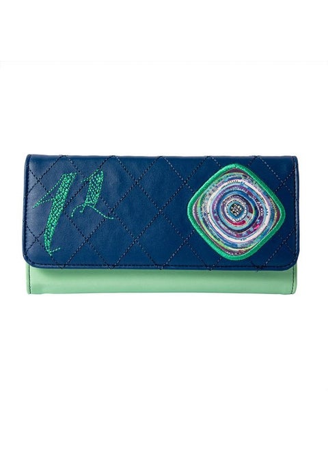 Evil Eye Embroidered Wallet