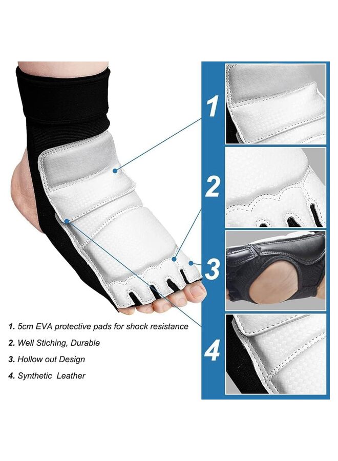 Taekwondo Sparring Gear Foot Protector Karate Boxing Sparring Foot Guard, Martial Arts Protective Foot Gear for Kung Fu Punch Bag Kickboxing Training (Size : XL) - Image 5