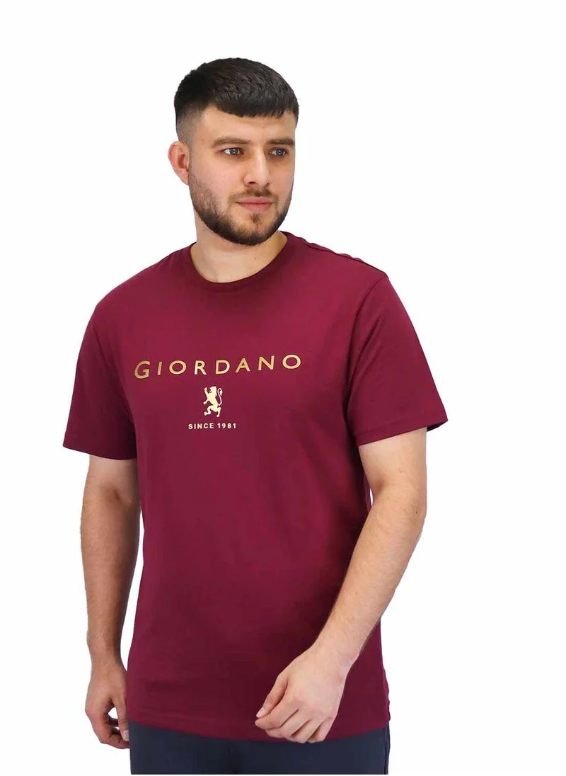 GIORDANO Men's Short Sleeve Print Tee