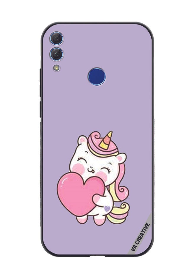 Protective Case Cover For Honor 10 Lite Unicorn Design Multicolour