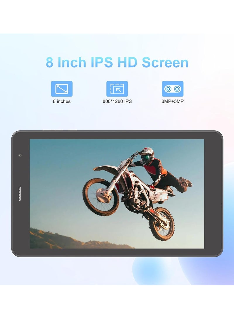 REBENUO Tablet 8 inch , Android 14.0 Tablet Octa-Core Processor, 8GB RAM 512GB ROM with 5G LTE SIM, 1280 * 800 IPS HD Screen, 5MP+8MP Dual Camera Tablet,CM817 Pro Max - Image 3