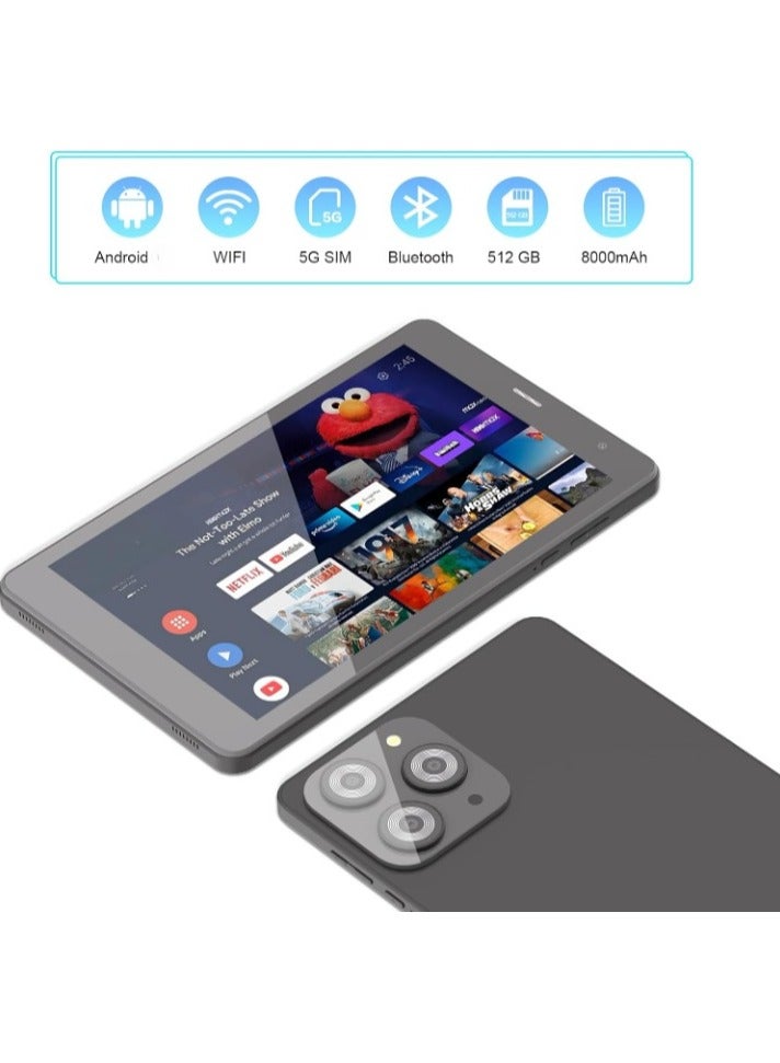 REBENUO Tablet 8 inch , Android 14.0 Tablet Octa-Core Processor, 8GB RAM 512GB ROM with 5G LTE SIM, 1280 * 800 IPS HD Screen, 5MP+8MP Dual Camera Tablet,CM817 Pro Max - Image 4