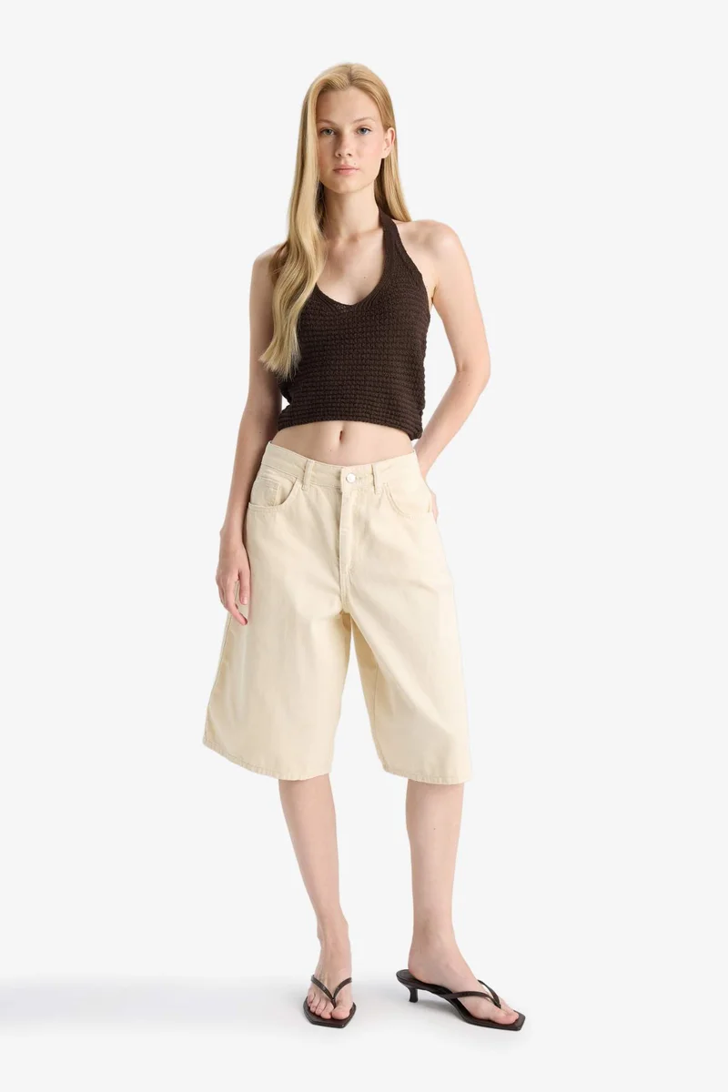 ديفاكتو Slim Fit Halter Neck Tank Top