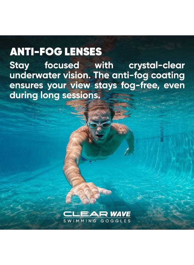SOLPRO Clear Wave Adult Swimming Goggles (Green) - Image 4