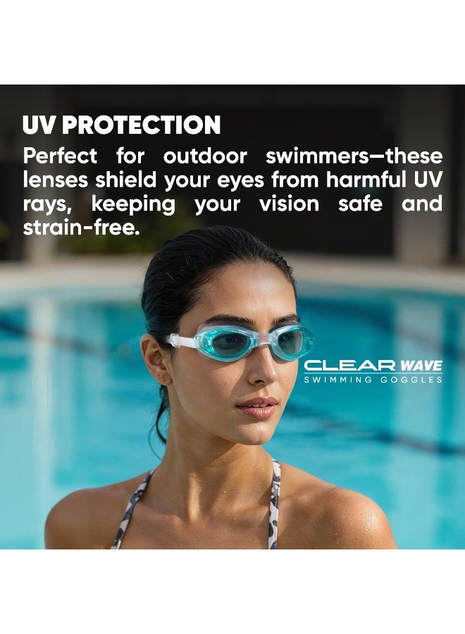 SOLPRO Clear Wave Adult Swimming Goggles (Green) - Image 2