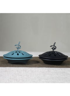 Y&D Alloy Incense Stove Household Indoor Creative Diffusion Stove Tea Ceremony Ornaments-Black  - Image 1