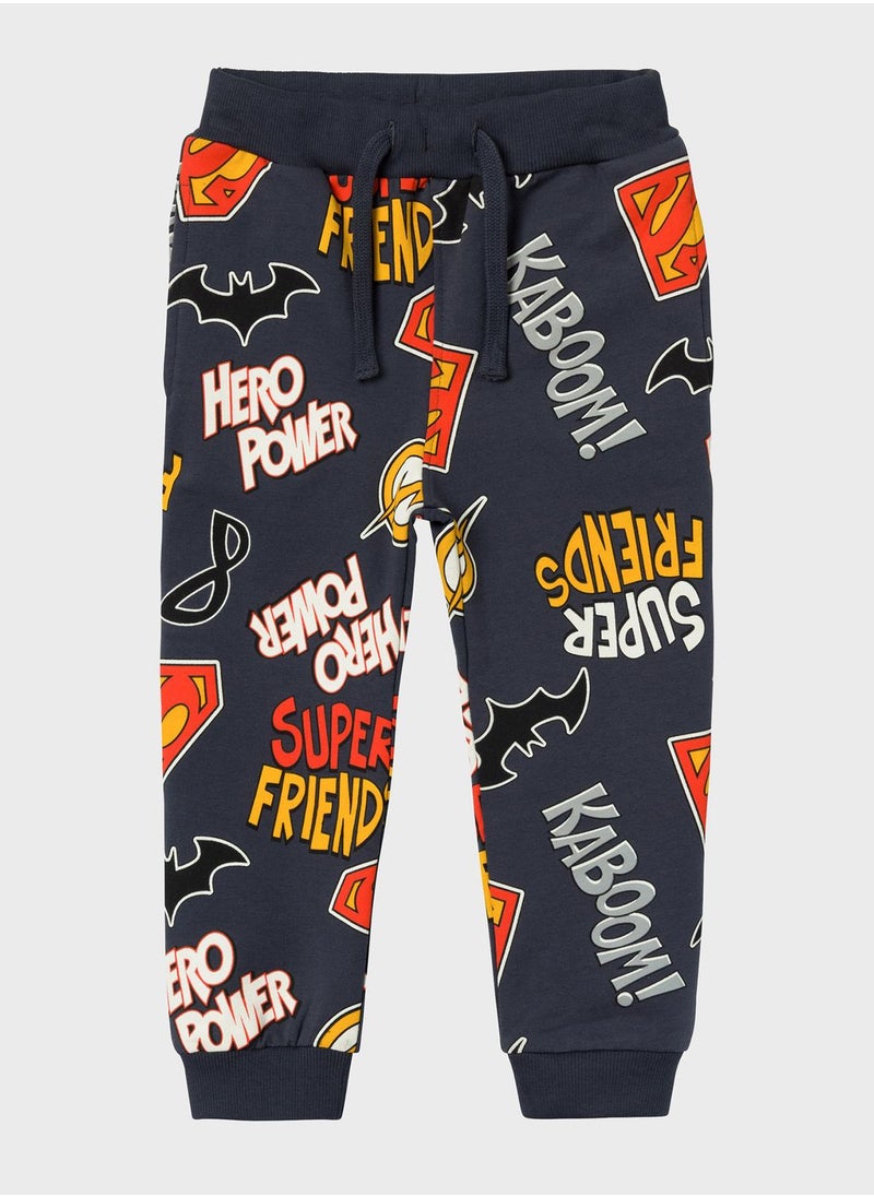 NAME IT - Kids Superhero Sweatpants - Image 1