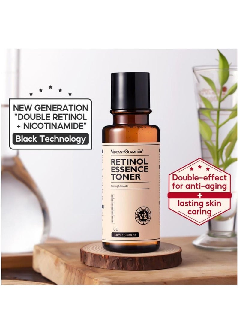 Vibrant Glamour Anti-aging Firming Smoothing and Mositurizing Retinol Essence Toner 100 ml  - Image 2